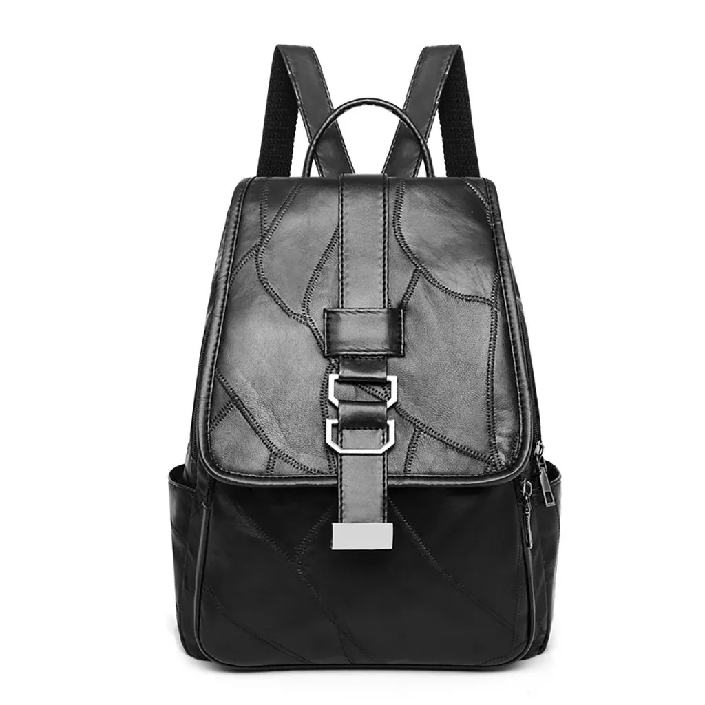 

backpack Women mini backpack Sheepskin Student Rucksack Travel Shoulder school bags for teenage girls Belt Buckle mochilas#10