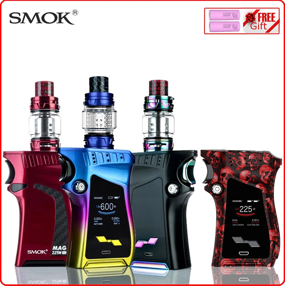 

Original SMOK Mag Box Mod 225W Right Hand Vape Electronic e Cigarette for Atomizer TFV12 PRINCE Tank V12 Prince Vaporizer Coil