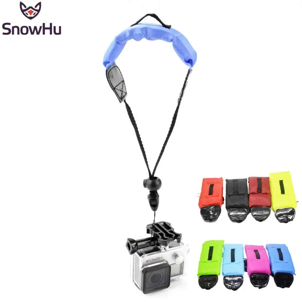 SnowHu для Gopro HERO 6 5 4 3 + камера погружной плавающей ремешок PowerShot D20 D30 мини
