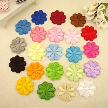 

22pcs Embroidery patches, clothes, sweaters, ironing, full-embroidered decorations, a set of multi-colored sunflowers.