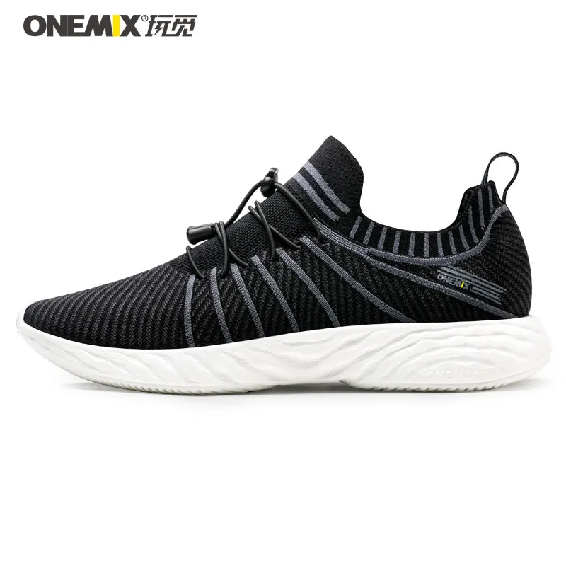 

ONEMIX FASHION Men Lightweight Air-Knit Casual Shoes Women Breathable Running Sneakers High Rebound Trail Trainers