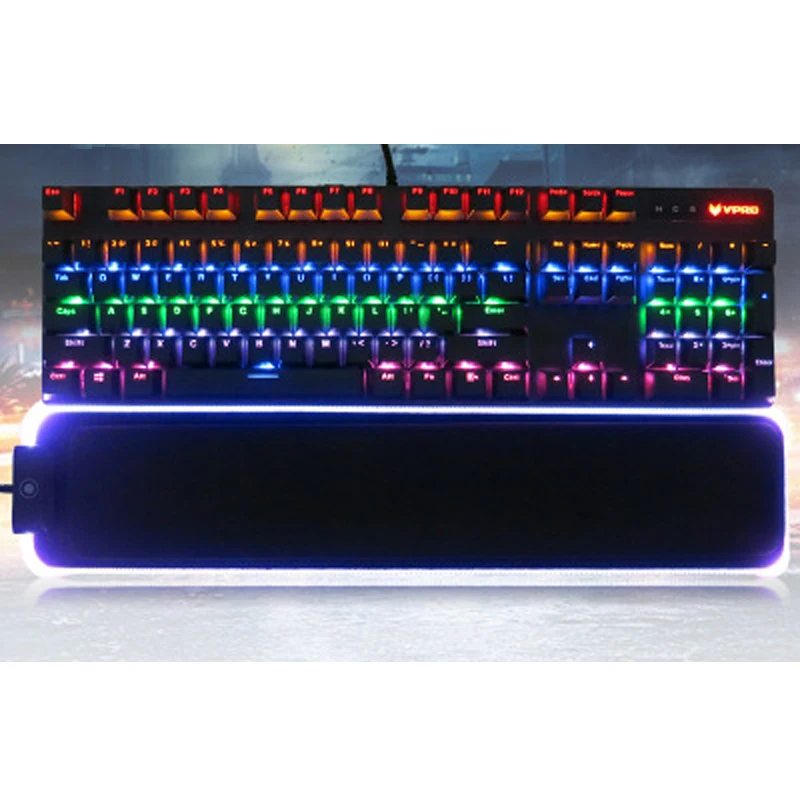 470*100 игровая клавиатура RGB Pad 8 цветов светодиодный USB 1,4 м кабельная клавиатура ручная подкладка для запястья с обработанным краем водонепроницаемый Противоскользящий