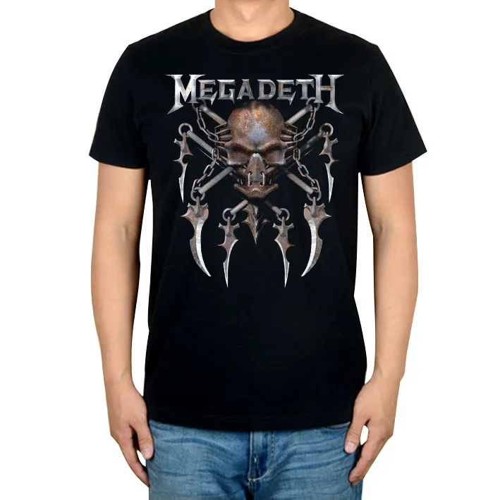 13 дизайнов Харадзюку уличная Megadeth Camiseta рок брендовая хлопковая Футболка 3D череп футболка с принтом в виде костей Hardrock thrash heavy Metal Rocker - Цвет: 2
