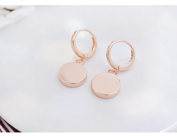 round pendant drop earrings 11