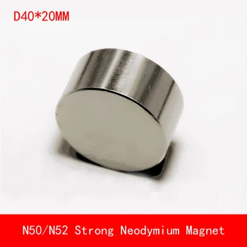 

1pcs Neodymium magnet 40x20mm super strong round disc Rare earth powerful gallium metal magnets speaker 40*20mm