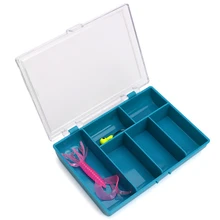 6 отсеков мини Рыболовная Снасть приманка коробка рыболовные приманки Крючки для приманки портативная Организация кейс коробка для приманки рыболовный крючок