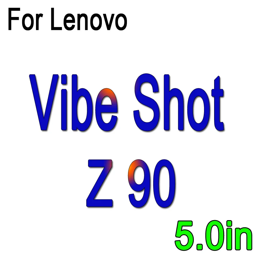 2 шт. закаленное Стекло для lenovo A319 S60 S90 S650 S660 S850 Vibe Shot Z90 P780 K3 K5 Примечание Экран из закаленного стекла с уровнем твердости 9H крышка чехол - Цвет: Vibe Shot Z90