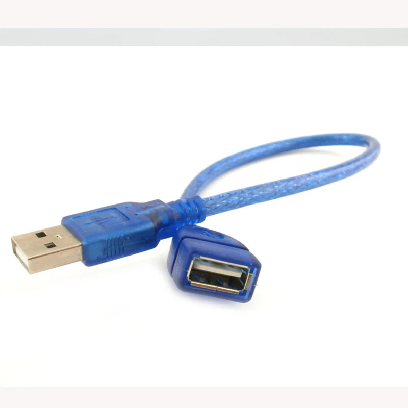 10 قطعة 30 سنتيمتر USB 2.0 USB الذكور إلى الإناث تمديد الحبل كابل للكمبيوتر محمول ماك