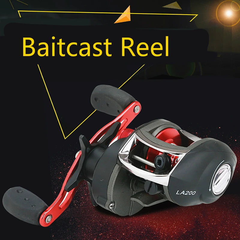  8.1:1/6.3:1 High Gear Ratio Fishing Reel Light Design Baitcast Wheel Left/Right Hand Lure Fishing R