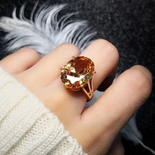 Moonrocy Crystal Wedding Cz Ring Cube Zirconia Crown Rose Moonrocy Crystal Wedding Cz Ring Cube Zirconia Crown Rose