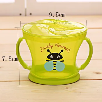 

360 Rotate Spill-Proof Bowl Dishes Tableware Baby Snack Bowl Food Container Feeding Children's Assist Food