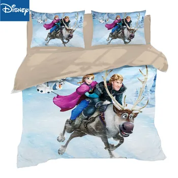 

Frozen Elsaprincess duvet cover set twin size bedding for girls bedroom decor queen bedclothes coverlet children kids bed sheets