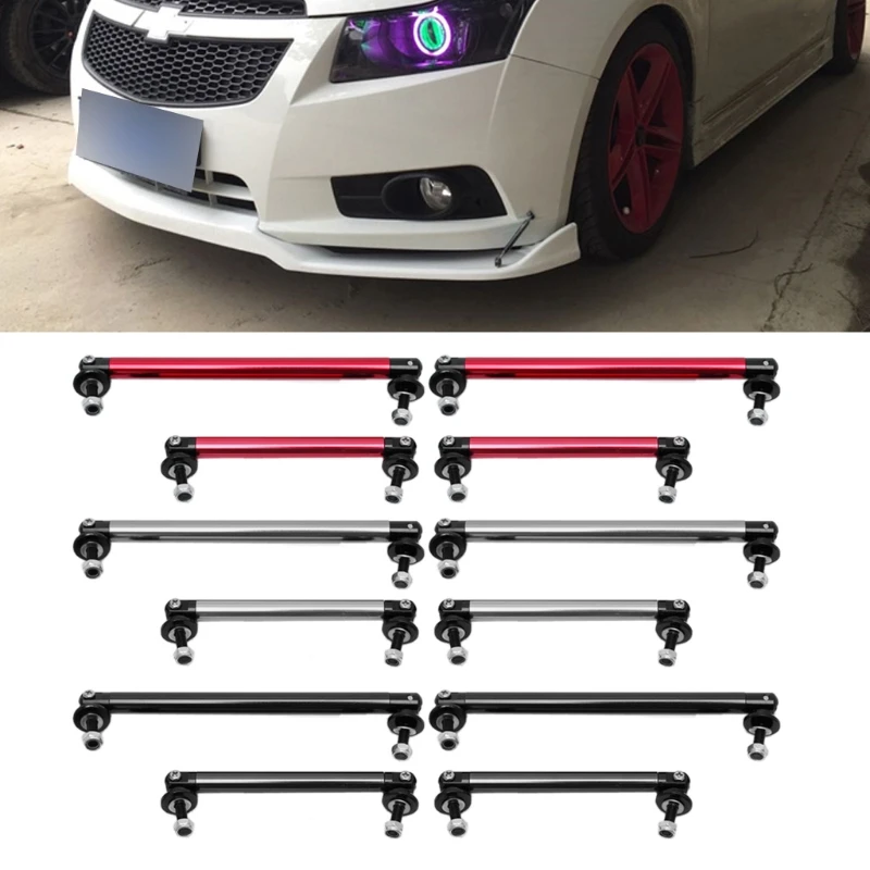 2x Adjustable Universal Front Rear Bumper Lip Splitter Strut Brace Rod Support Bar Exterior Auto Bumper Lip Splitter Rob Bumpers
