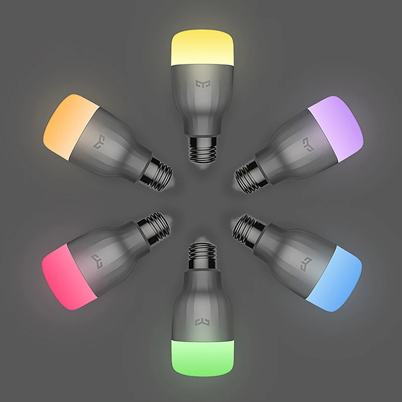 Умная Светодиодная лампа Xiaomi Yeelight 220 В E27 9 Вт 600 лм Wi Fi дистанционное управление