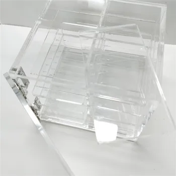 

False Eyelash Lash Storage Box Eye Lashes Display Holder Acrylic Case Eyelash Extension Box Packaging Supplies