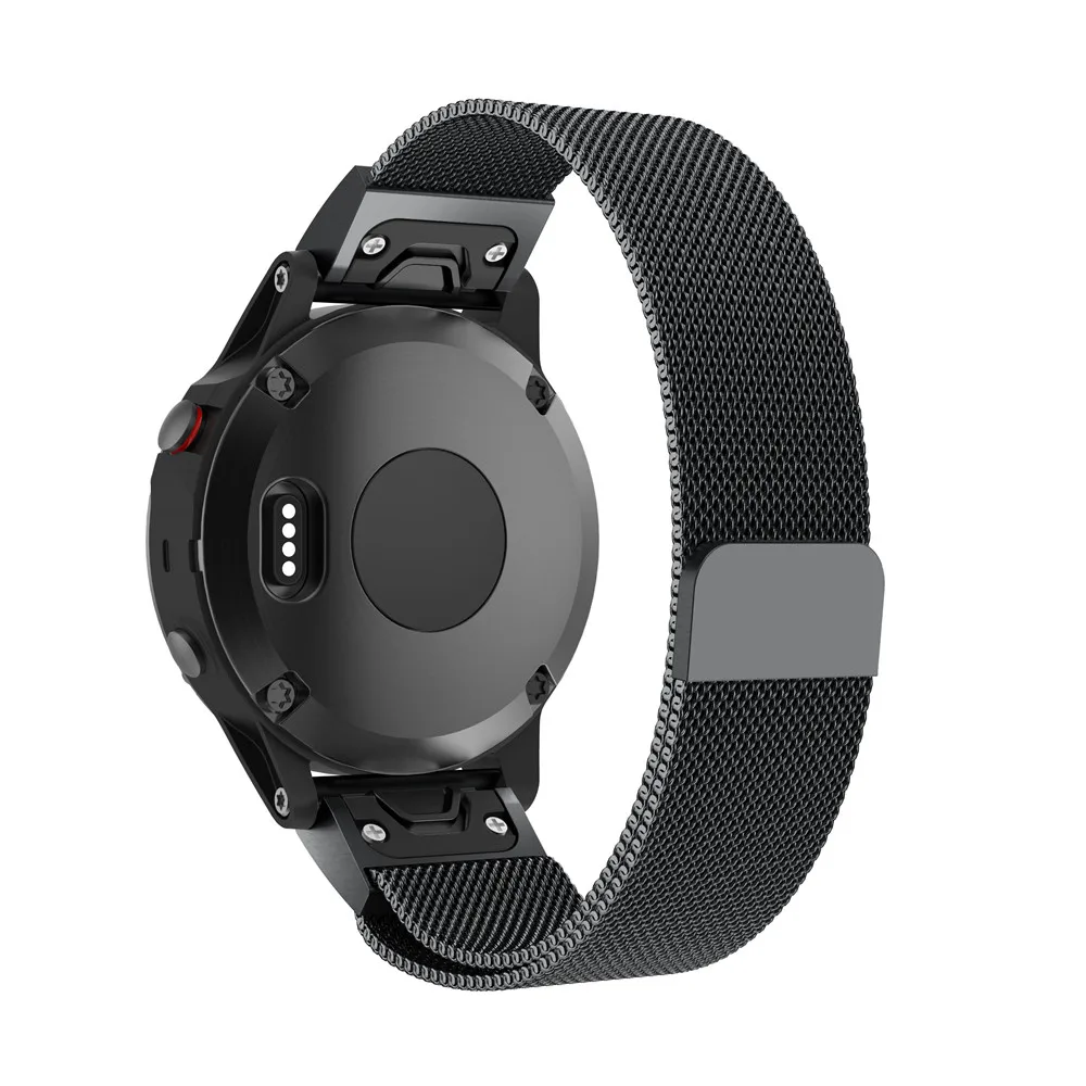 Ремешок для часов Garmin Fenix 5X 5X Plus из нержавеющей стали Миланская петля браслет gps ремешок для часов с быстрым выпуском легко подходит