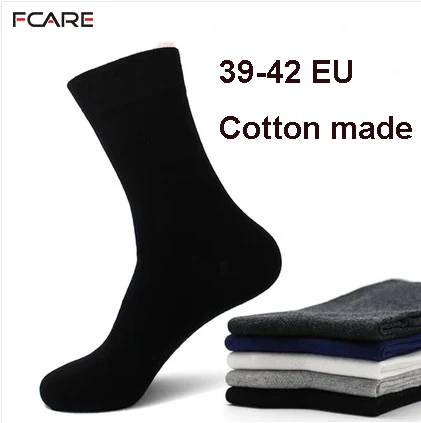 

10 шт. = 5 пар, мужские носки Fcare 39,40,41,42, черные, белые, деловые носки, calcetines, мужские хлопковые носки
