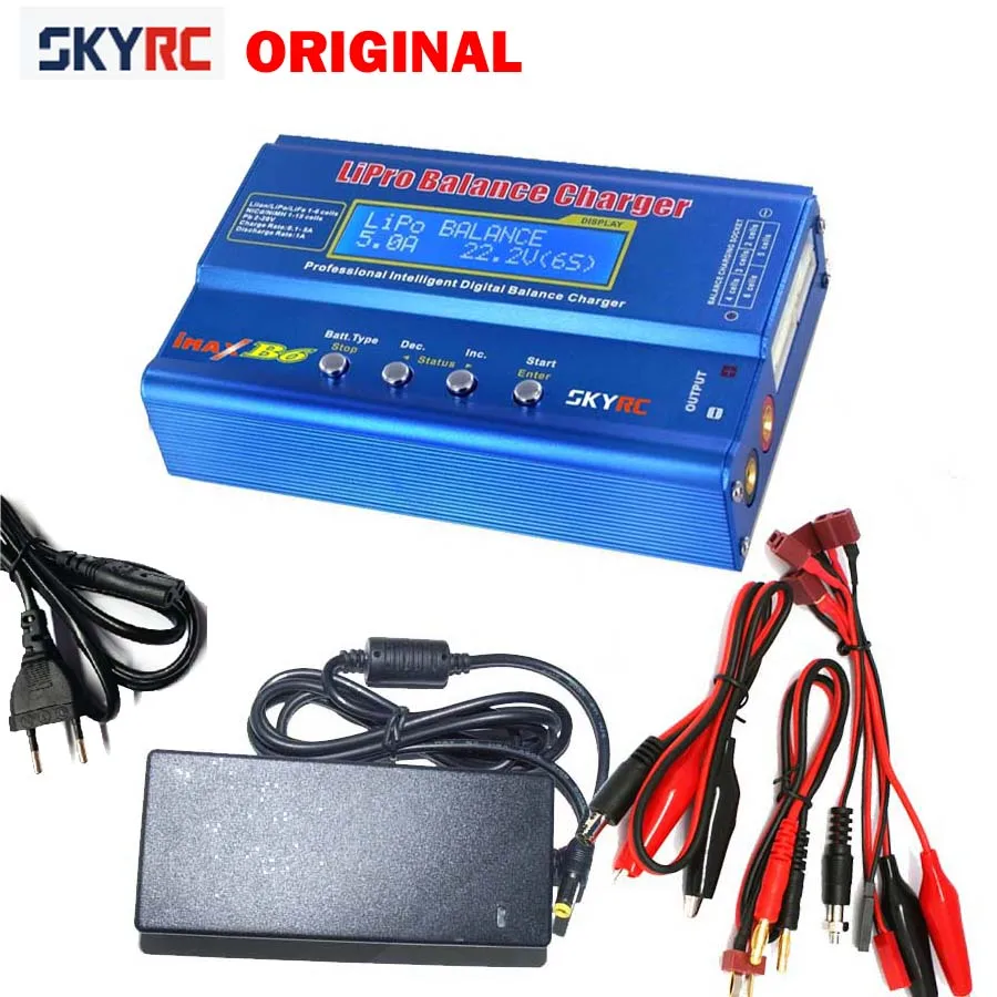

Promotion Free shipping Original SKYRC IMAX B6 Digital RC Lipo NiMh Battery Balance Charger With AC POWER 12v 5A Adapter