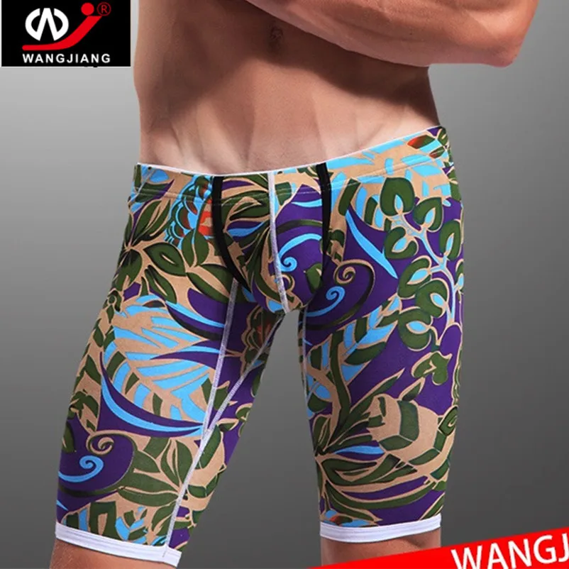 Long Leg Men Boxer Shorts Comfortable Male Underwear Homme Classic