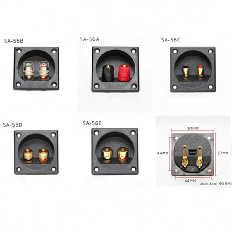 Audio Cable Connector Terminal Two Speaker Junction Box Wiring Board