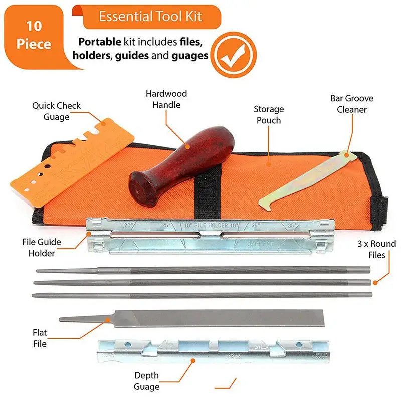 Youool 10 шт. цепная пила металлическая точилка STIHL комплект для опиливания цепная пила пилочка Новинка