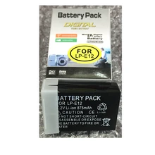 LP-E12 LPE12 lithium battery LP E12 Digital camera battery for Canon EOS 100D Kiss X7 Rebel SL1 EOS M10 DSLR