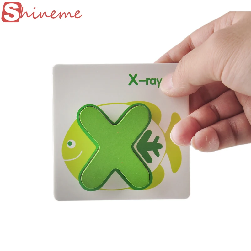 

Children Alphabet Letters Puzzle Card Learning Education Wooden Classic Kids Baby Math Educational Toys for Girls Boys Card Book