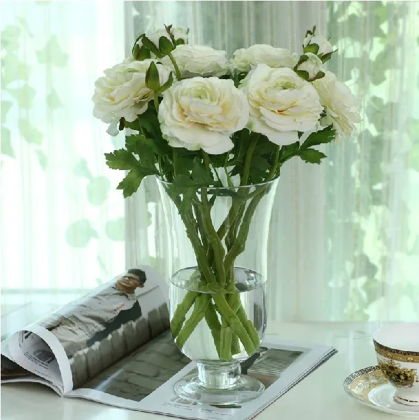 6 Pcs Lot Fresh Silk Artificial Fabric Roseflowers Datura Flowers 6 Pcs Lot Fresh Silk Artificial Fabric Roseflowers Datura Flowers
