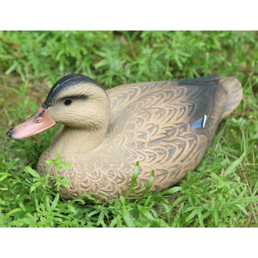 5 Types Lifelike Realistic Duck Figure Hunting Decoy Garden Pond Floating Statue Lawn Decoration True to Nature Animals - Цвет: 37cm Female Duck