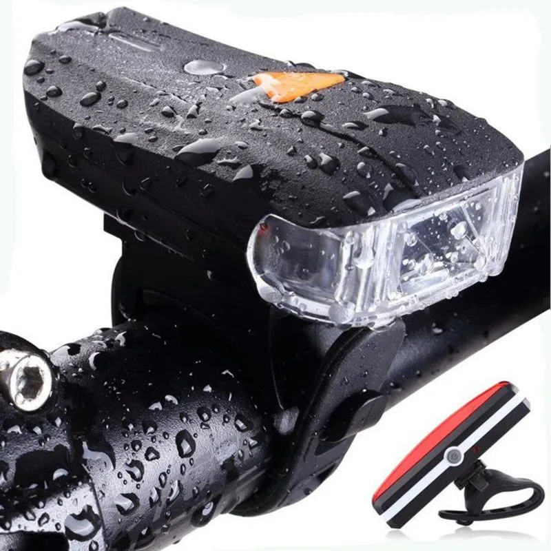 

AYDAN USB Rechargeable Bicycle Handlebar Lights 400 lumens 1200 mAh Waterproof Front Light Night Riding Lights Bicycle Light Set