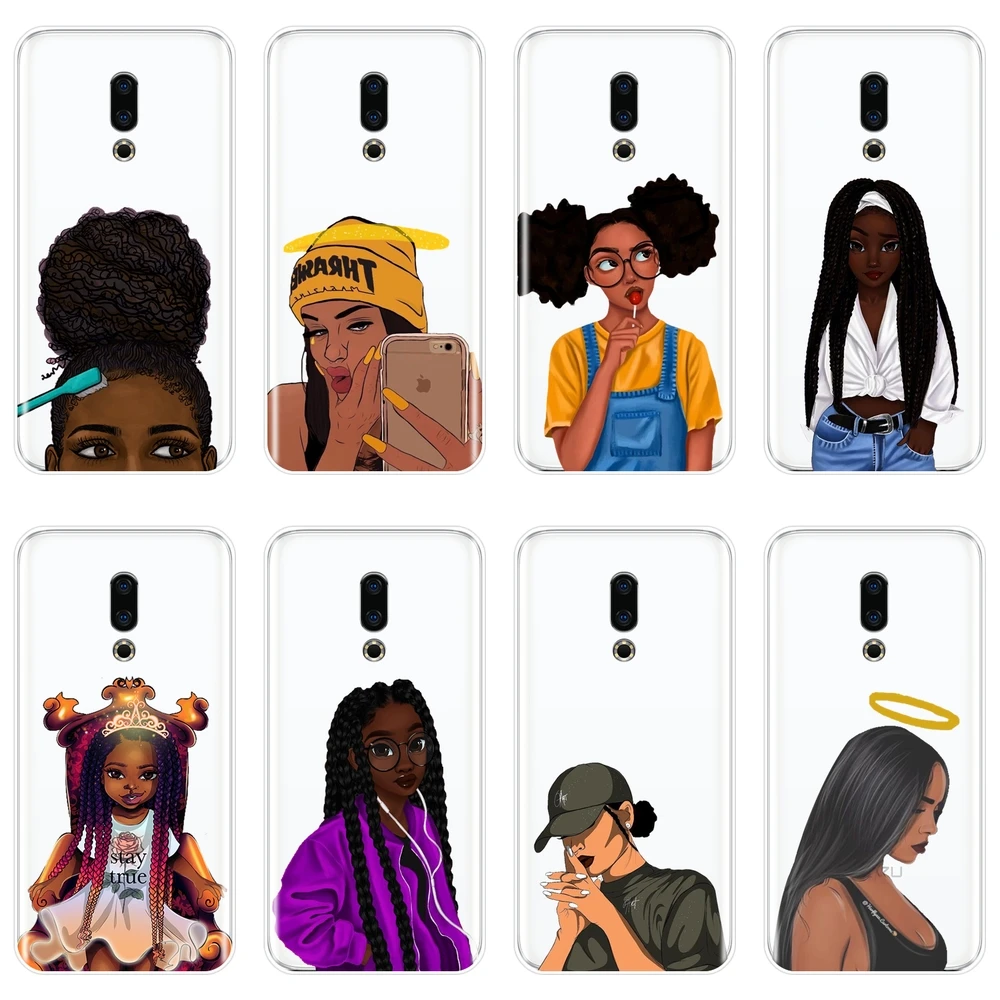 Чехол-накладка для Meizu U10 U20 Pro 6 7 Plus Black Girl Magic Melanin силиконовый мягкий чехол