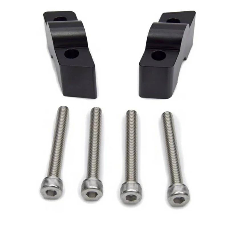 30MM for Kawasaki ER-6N ER6N ER 6N ER-6F Ninja 650 2012-2016  Z650 2017 Motorcycle Modified Handlebar Risers Height up Adapters (3)