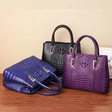 ICEV Новые простые европейские модные дизайнерские сумки высокого качества натуральная кожа крокодила сумки женские известные брендовые сумки
