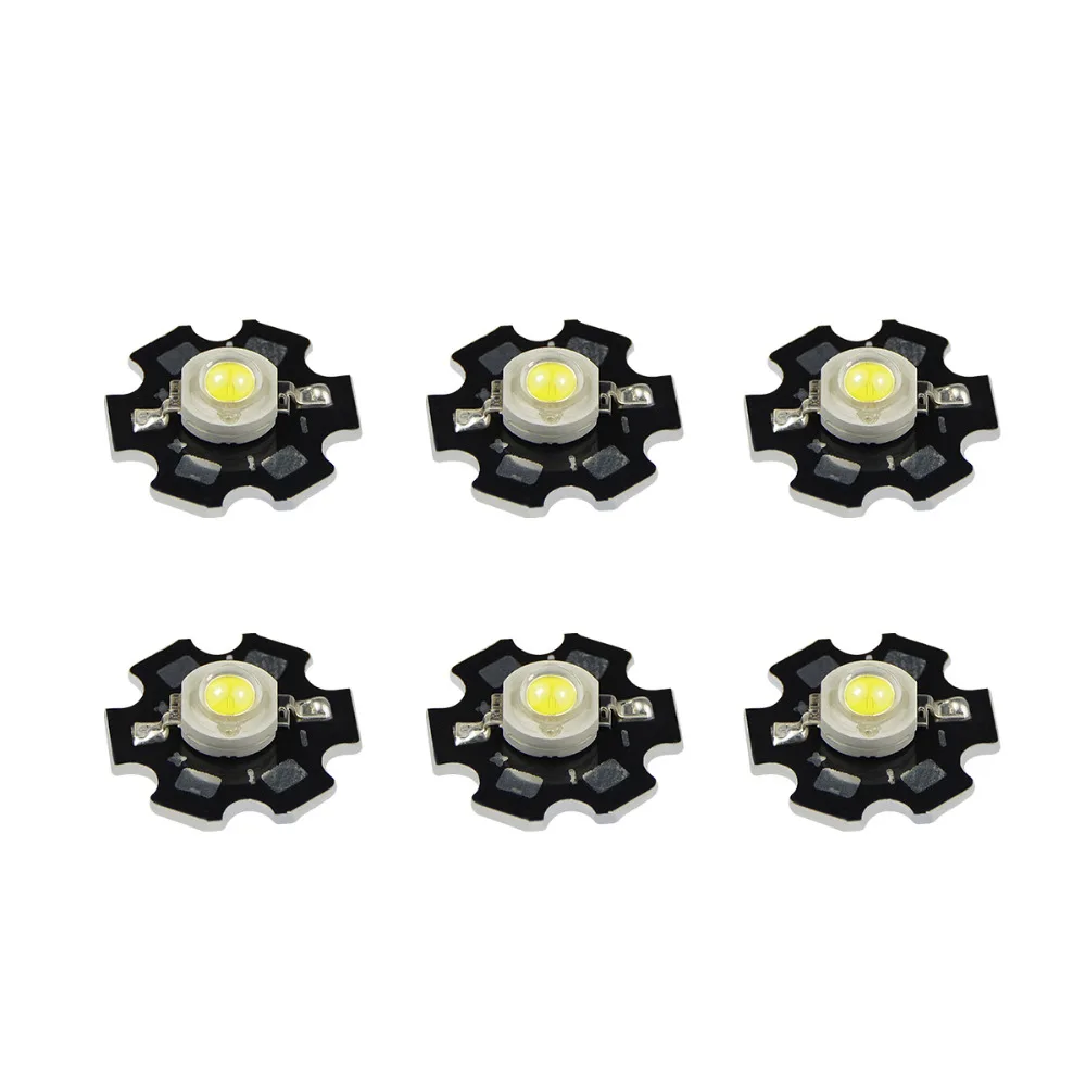 10 шт. 1 Вт 3 светодиодный чип COB диоды SMD теплый белый RGB УФ лампа полного спектра для