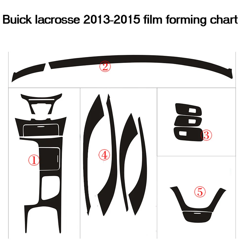 Автомобильный-Стайлинг 3D/5D углеродное волокно Автомобильный интерьер центральная консоль изменение цвета молдинг наклейки для Buick Лакросс 2013