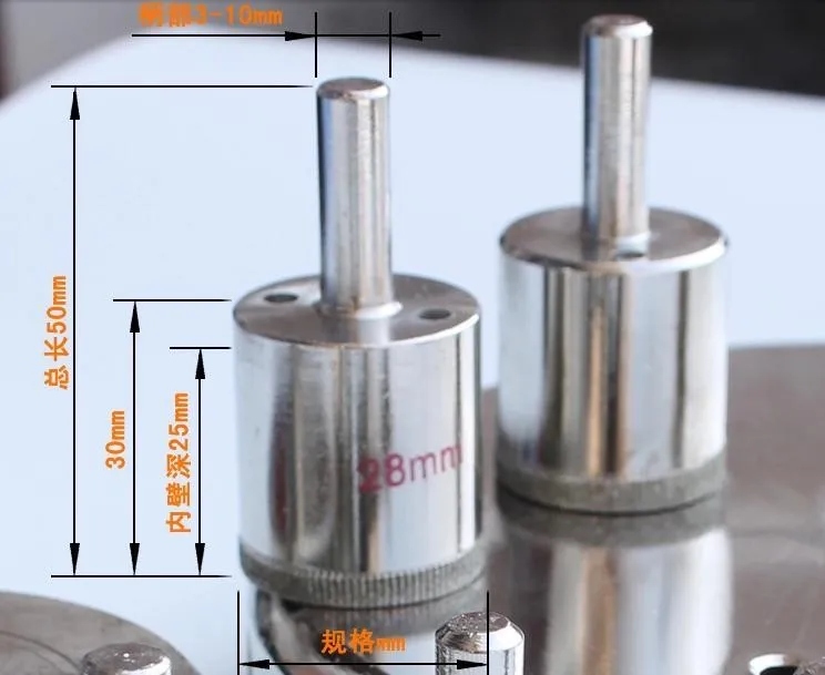 Стекло Керамика фарфор Мрамор отверстие Пилы резак core сверло 6-25 мм
