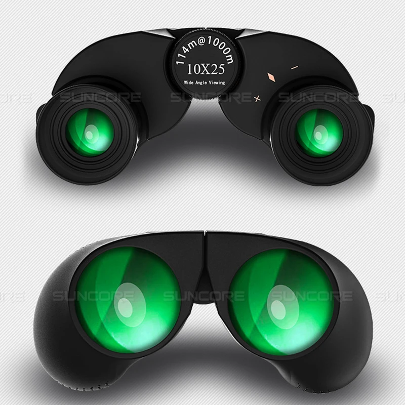 12x25 BAK4 موشور بورو مجهر المهنية المحمولة مناظير تلسكوب للصيد الرياضة المعيشة منظار ثنائي مقاوم للماء لعبة