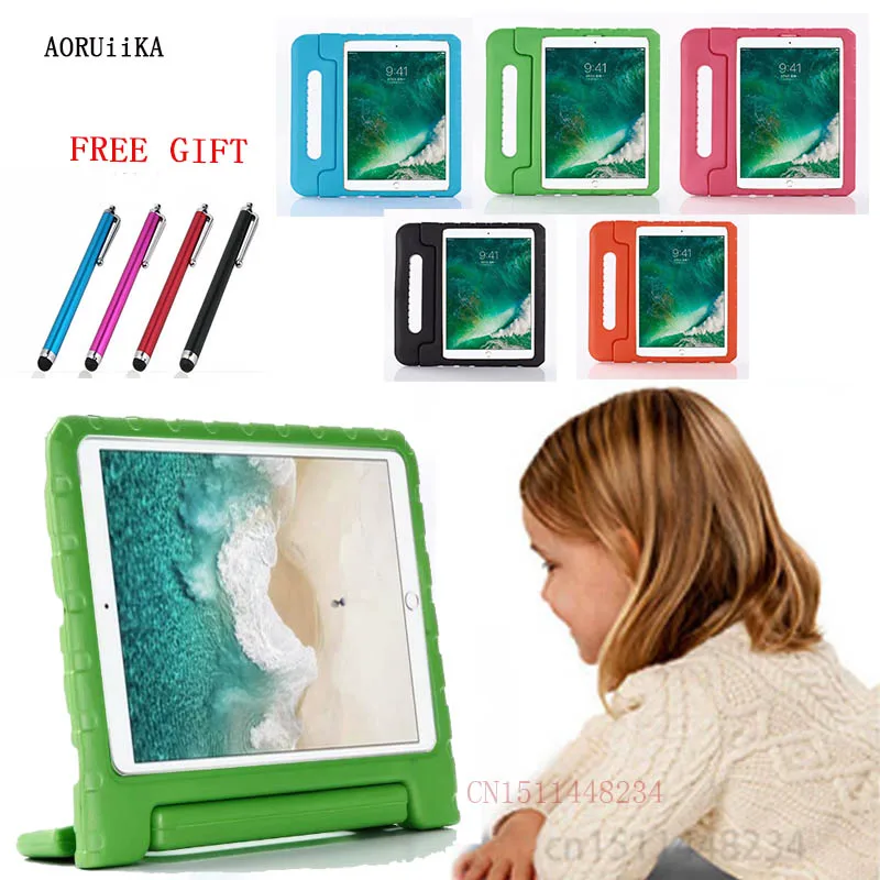

For Apple iPad Mini 1 2 3 4 EVA Foam Shockproof Case for iPad Mini2 Mini3 Funda Coque Child Kids Handle Stand Protective Cover