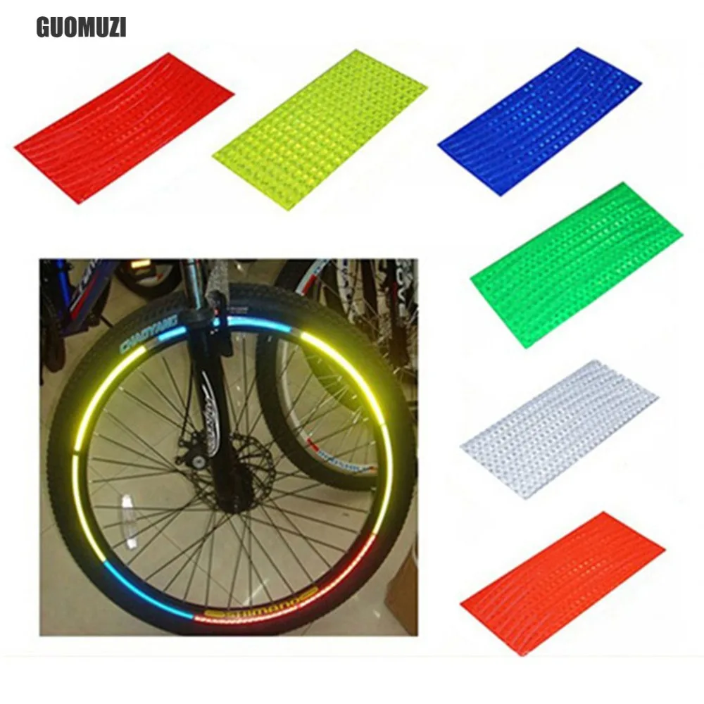 

5Pcs MTB Bike Sticker Fluorescent MTB Bike Bicycle Sticker Cycling Wheel Rim Reflective Stickers Decal