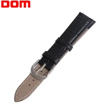 DOM Genuine Leather Watchband Men Women Watch Band 22mm 20mm 18mm 16mm 14mm Black Brown Wrist Watch Strap Watch Accessories DOM Genuine Leather Watchband Men Women Watch Band 22mm 20mm 18mm 16mm 14mm Black Brown Wrist Watch Strap Watch Accessories