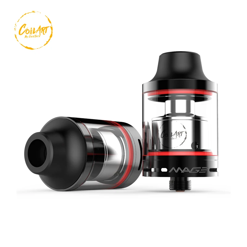 100 Authentic CoilArt Mage RTA atomizer tank 3 5ml 24mm Two Posts 15 2mm Build Deck