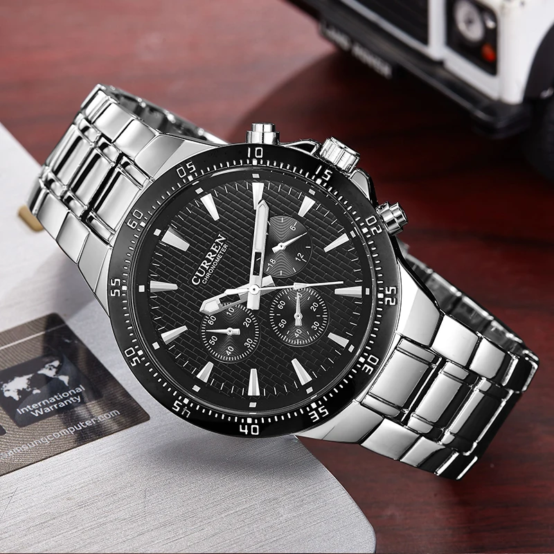 

CURREN Top Brand luxury Business Men Male Watch Casual Full Steel Wristwatches Quartz Watches Men relogio masculino Dropshipping