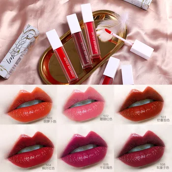 

Xixi moisturizing lipgloss mirror effect long lasting waterproof pumpkin batom nude vampire lip tint liquid lipstick AC059