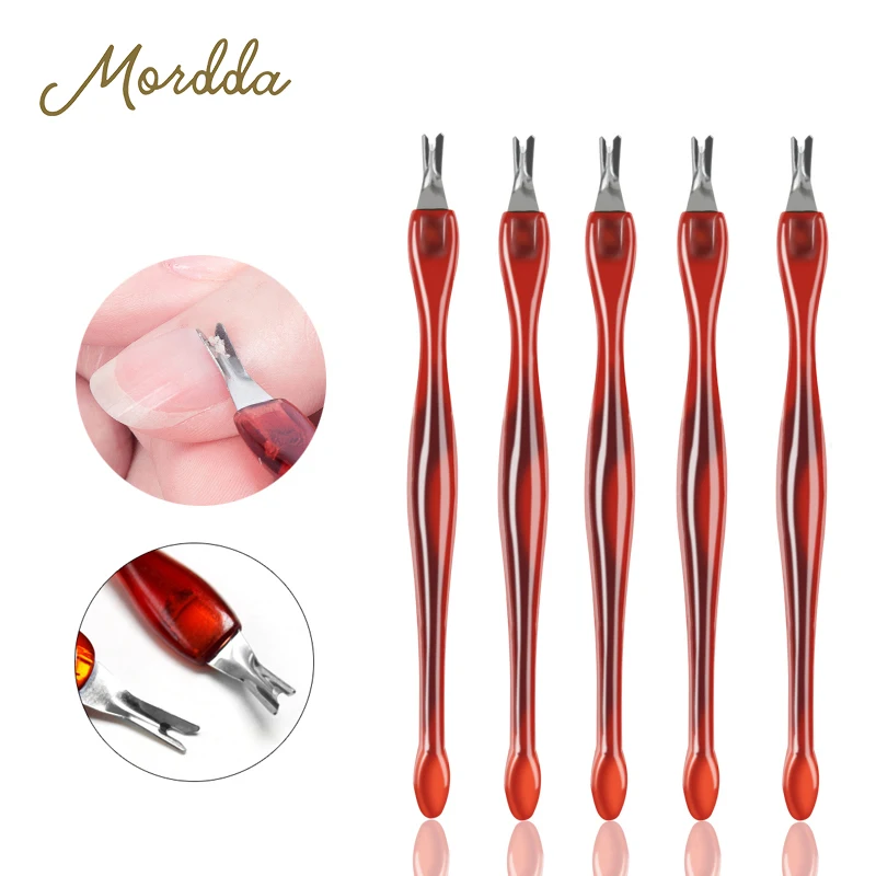 

MORDDA 5Pcs/Set Dead Skin Fork For Nail Art Cut Cuticle Remover Manicure Tool For Trim Dead Skin Cuticle Pusher Nipper Trimmer