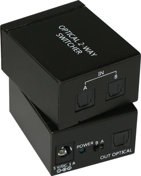 

AUDIO SWITCH TOSLINK S/PDIF DIGITAL 2 PORTS