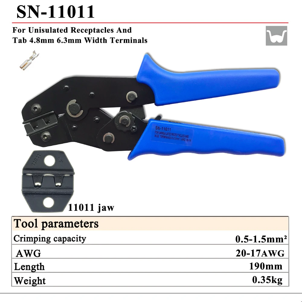 SN-11011 1,0-2,5 мм 17-13AWG мини Тип саморегулирующиеся обжимные Ручные плоскогубцы клеммы электрических проводов обжимные инструменты