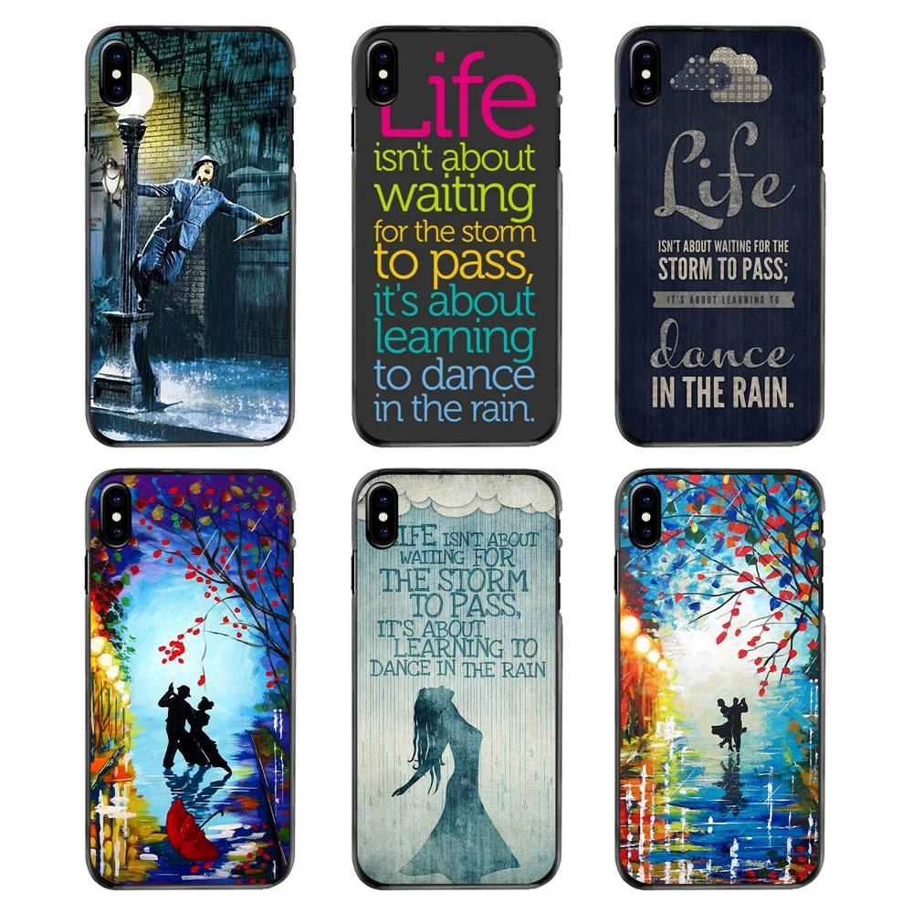 Accessories Phone Bag Case Life Quote Dance In The Rain Words For Samsung Galaxy A3 A5 A7 A8 J1 J2 J3 J5 J7 Prime 2015 2016 2017 |