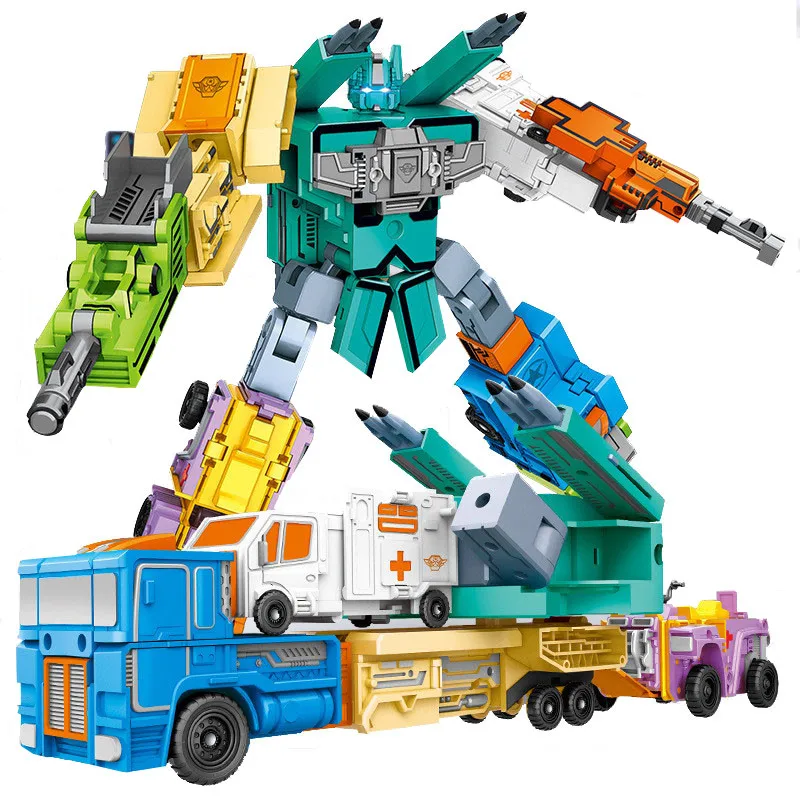 

YUEXING NEW 5 In 1 Number Transformation Toys COOL Digital Sets DIY Deformation Robot Model Creative Math education Kids Boy Toy