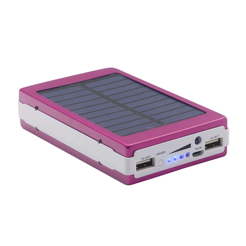 

Power Bank 20000mAh Solar charger External Battery Power Charger with 20 Pieces LED Lamps for xiaomi mi 9 iPhone xr