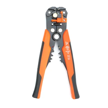 

8 inch Automatic Multi-function Terminal Plier Cable Wire Stripper Cutter Crimper ABS Orange Automatic Peeling Pliers